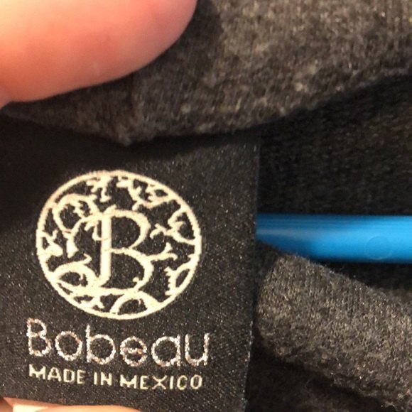 Bobeau one button wrap cardigan size small grey long sleeve - Picture 5 of 6